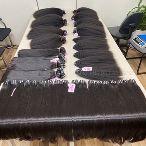 Paquetes de cabello tejido Remy de alta calidad, cutícula alineada, hueso recto, precios al por mayor - Product Image 2