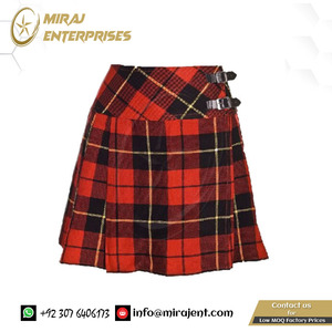 Kilt Tartan écossais de haute qualité pour dames Tartan Billie Kilt avec épingle à kilt gratuite!! Longueur 16 pouces-9 La plupart des tartans - Product Image 6