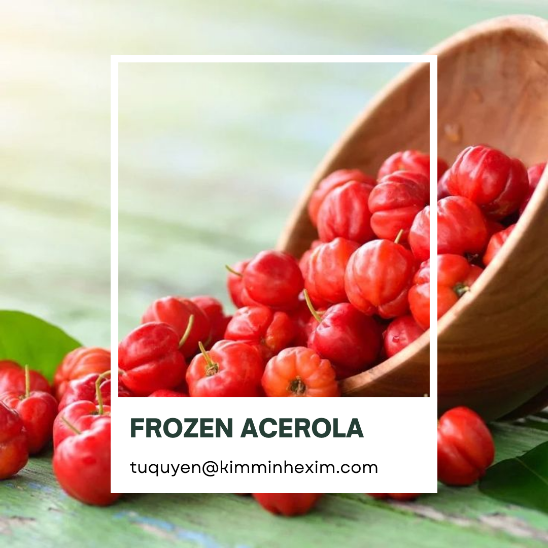 Вьетнамская вишня IQF Acerola IQF, вакуумная упаковка, экспортное качество