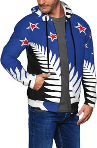Wholesale Lightweight Outdoor newzealand flag style <b>Polyester</b> Long Sleeve Custom Sublimation Fishing Shirt Sun protection <b>Hoodie</b> - Product Image 6