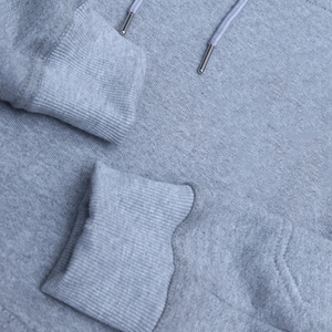Sweat à capuche en polaire tricoté léger de haute qualité anti-rides pour hommes Logo personnalisé Hiver 100% coton Décontracté - Product Image 3