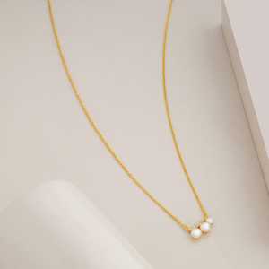 Collar de Plata 92.5 con Perla de Imitación 194207 para Regalo - Product Image 2