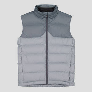 Chaleco acolchado con bolsillos con cremallera Chaqueta impermeable para exteriores - Product Image 1