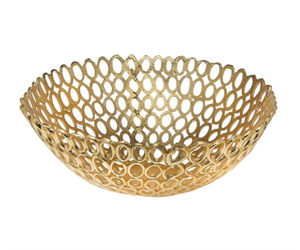 Millenium Handicrafts Bol de service en aluminium poli nickel moderne de luxe durable et résistant à la chaleur pour les mariages et la maison - Product Image 3