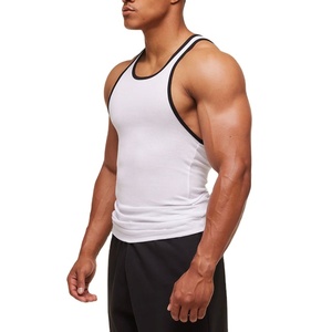 เสื้อกล้ามออกกำลังกายทรงเข้ารูปแบบขายส่ง OEM ผลิตจากวัสดุอีลาสเทนยืดหยุ่น ตัดเย็บแบบเวสต์ สีพื้น แห้งเร็ว - Product Image 2