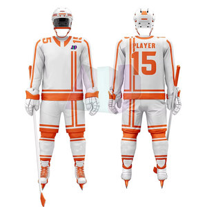 Conjuntos de Uniformes de Hockey sobre Hielo Ligeros, 100% Poliéster, Diseñados para un Mejor Rendimiento del Jugador, Características Transpirables que Absorben la Humedad - Product Image 4