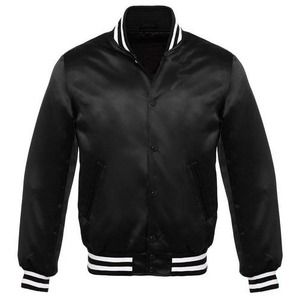 Chaqueta Bomber de Satén de Nuevo Estilo, con Parches de Lona, Personalizada, Transpirable, Cortavientos, Ropa de Calle, Moda Moderna - Product Image 3
