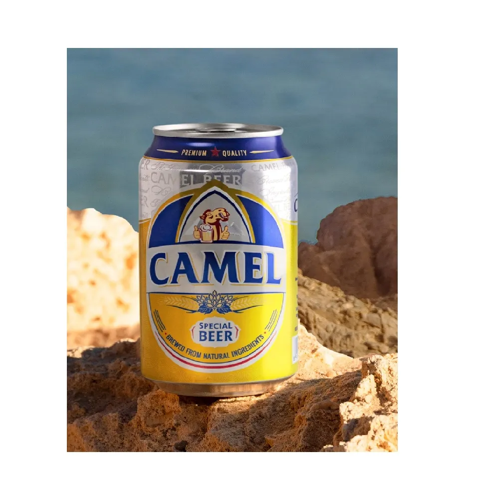 Bebidas alcohólicas-Bebida de alcohol Camel Premium Gold Lager Beer 330ml Lata enlatada de AB Beverage Venta caliente 2023