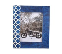 Cadre photo en bois de résine de luxe à motif de palmier doré avec couleur et logo personnalisables, plusieurs bordures disponibles - Cadeaux de décoration intérieure