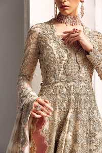 Nouveau concepteur travail lourd mariée Lehengas avec Dupatta mère de mariée fleurs dentelle et cristal longueur au sol maternité vêtements de mariée - Product Image 4