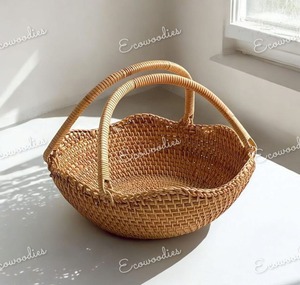 Beautiful Handmade Natural Rattan <b>Wicker</b> <b>Baskets</b> With Two Handle Home Organization & Rustic Decor Beautiful <b>Hamper</b> <b>Basket</b> - Product Image 6