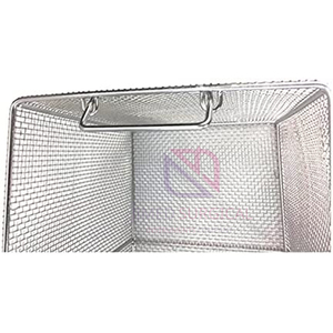 ชั้นวางเทปฆ่าเชื้อถาดลวดตาข่ายสแตนเลสสำหรับเครื่องมือผ่าตัดและเครื่องมือทันตกรรม - Product Image 2