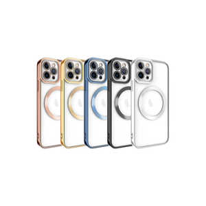 Étui de chargement sans fil en silicone bleu compatible MagSafe pour iPhone 12 Pro Max, coques de téléphone portable pour 7 Plus 14 Plus Pro Max - Product Image 2