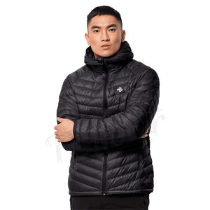 Chaqueta de invierno gruesa personalizada para hombre, abrigo de poliéster con burbujas, chaqueta acolchada para hombre con capucha - Product Image 2