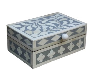 Handcrafted <b>Wooden</b> Storage <b>Box</b> with Resin Inlay Customized Size and Color Competitive Price for Wood Inlay <b>Jewelry</b> Boxes - Product Image 2