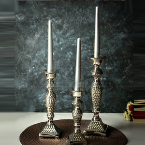 Portavelas de aluminio de gran calidad a precio razonable para decoración de centro de mesa, clásico y lujoso para el hogar. - Product Image 1