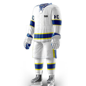 Uniformes de Hockey sobre Hielo 2024 Cómodos, Transpirables, de Bajo Precio y Alta Demanda, con Impresión de Logotipo Personalizado, 100% Poliéster, Servicio OEM de Alta Calidad - Product Image 2