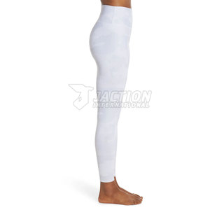 Leggings de yoga avec logo personnalisé imprimé, taille élastique, vente directe d'usine, vêtements de sport, service OEM. - Product Image 4