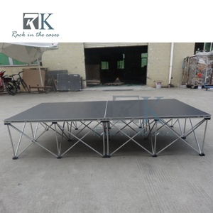 Vente directe usine : Plateforme de scène portable en aluminium pour DJ, idéale pour événements musicaux, fêtes et mariages - Product Image 3
