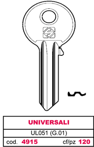 Chiave Asc Ul051 (g.Vab 0) Universale - Product Image 1