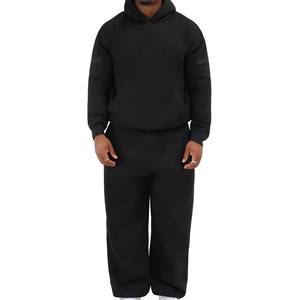 Wholesale Pullover Hooded Top Loose Pants Sets Stylish Streetwear Tracksuits Custom OEM <b>Men's</b> <b>Utility</b>-Wear Bulk Production USA - Product Image 2