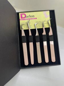 Pince à cils en acier inoxydable enduit de Offre Spéciale Nude Logo personnalisé Pointe en fibre Pince à cils de qualité durable - Product Image 3