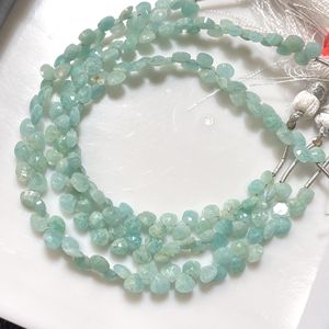 Alta calidad 4-4,5 MM amazonita facetada pequeña forma de corazón Briolette cuentas piedras preciosas verdes al por mayor de proveedor de buena calidad - Product Image 4