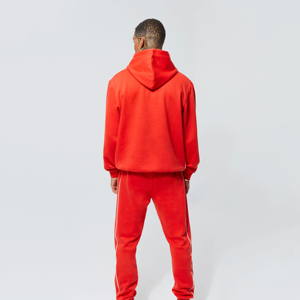 High Quality <b>Red</b> Hoodie with Pant Trouser Heavy Drop Shoulder Streetwear for <b>Men</b> Boys Printed Logo Plus Size Tracksuits Blank - Product Image 2