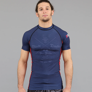 Ropa de Entrenamiento Ajustada para Hombre, de Alta Calidad, Manga Corta, Larga, Spandex/Poliéster, Personalizable para MMA, Gran Venta - Product Image 6