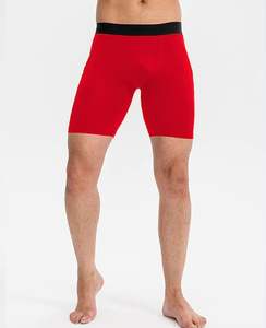 Pantalones Cortos de Compresión Personalizados para Hombre, Ropa de Gimnasio y Yoga, Tela Spandex, Anti-Exposición, Ajustados, Cintura Elástica, Color Sólido, Alta Calidad - Product Image 6