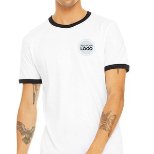 Ringer para hombre de manga corta de cuello redondo Ringer camiseta - Product Image 6