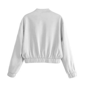 Personalized <b>Women</b> Satin Bomber <b>Jacket</b> Lightweight <b>Zip</b> <b>Up</b> Shiny Outerwear with Logo Printing <b>Women</b> Satin <b>Jacket</b> - Product Image 2