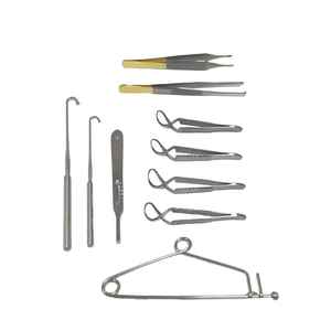 Ensemble de pinces chirurgicales pour tissus mous Caronia, manuel, en acier inoxydable, ensemble d'instruments orthopédiques professionnels de dissection, classe I CE - Product Image 4