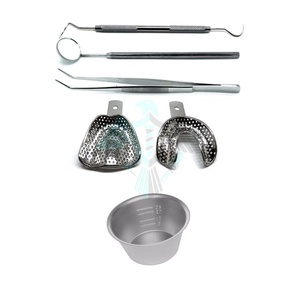 Mejor proveedor Pissco para elevador de periostio Curetas de implantes dentales Juego escalar de 8 instrumentos dentales esterilizados - Product Image 4