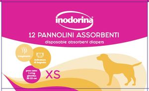 Inodorina XS ผ้าอ้อมสุนัขหญิงแบบใช้แล้วทิ้งเกรดพรีเมี่ยมซึมซับได้ดีมีการออกแบบให้ความสบายมีคุณสมบัติด้านสุขอนามัย - Product Image 2