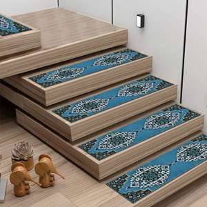 Geometric Printed Rug, Vintage, Gift, Custom, Indoor, Rustic, Classic, Modern, Personalized, Handmade,Step Rug - Product Image 1