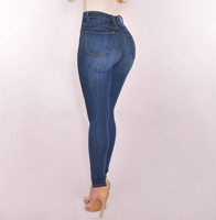 Nouveau Jean Slim Extensible Taille Haute Femme 2025 – Style Urbain, 5 Boutons, Denim Plat, Écoresponsable, Tendance Printemps