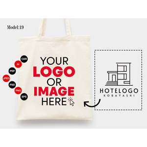Sac fourre-tout en coton personnalisé avec logo, pour le Nouvel An, 14 x 16 (35 x 40 cm), recyclable - Product Image 3
