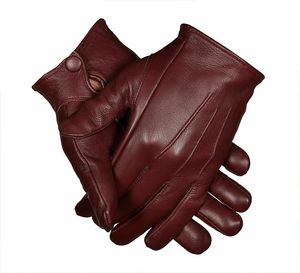 Vente en gros Logo personnalisé Gants de conduite antidérapants en cuir véritable avec fonction imperméable Gants de travail pour coureurs à la mode - Product Image 3