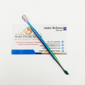 Poussoir à ongles réutilisable à deux extrémités Outil de manucure en acier inoxydable pour enlever les cuticules - Product Image 4