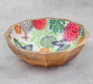 Cuencos de madera de acacia hechos a mano al por mayor fabricante indio - Product Image 6