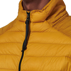 Chaqueta acolchada personalizada para hombre con cremallera Chaqueta de invierno de manga larga Color amarillo Abrigo con capucha Top Edredón Prendas de abrigo - Product Image 6