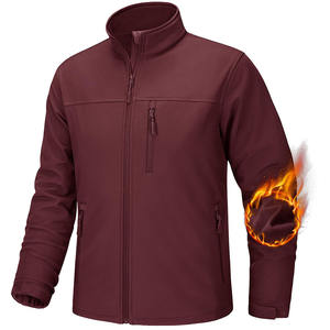 Veste légère pour homme veste homme 2025 vente en gros broderie personnalisée Logo étanche fermeture éclair Softshell veste manteaux en Polyester - Product Image 1
