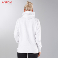 Conjunto Deportivo Unisex de Sudadera con Capucha Blanca de Invierno y Pantalones Jogger a Juego, Ropa Casual para Estar en Casa, 100% Algodón Antibacteriano de Alta Calidad