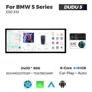 Reproductor Multimedia para Auto NaviFly DUDUAUTO DUDU7 7870 2400*896 WIFI 4G LTE para BMW Serie 5 E60 E61 Compatible con Cámara 360 DVR - Product Image 2