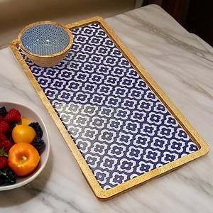 Plateaux en bois Art Déco pour fruits et café, pour les mariages, les cuisines, les salons, les salles de bain, comme vaisselle multifonctionnelle - Product Image 4