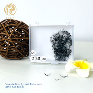 Usine Promade au Vietnam ventilateurs de cils préfabriqués méga volume de haute qualité 12D D0.05 13mm CC Curl Extensions de cils en gros - Product Image 2