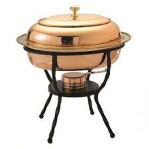 Restaurants Kitchen Tabletop <b>Food</b> Supplies Brass Chafing Dish 1 Qt Fuel-Powered Gas Heating Wedding Party Tableware Decorative - Product Image 4