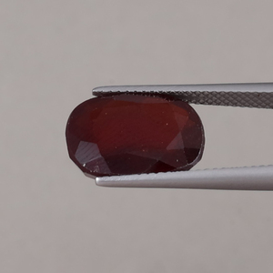 Hessonite rouge naturelle en vrac, pierre précieuse, 9,30 carats, coupe coussin, 14,5x11 mm, certifiée IGI, qualité excellente, fabrication de bijoux - Product Image 2