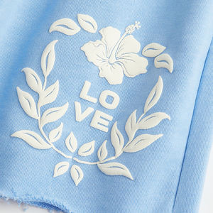 Meilleures ventes T-shirt long uni à logo personnalisé, ensemble deux pièces sport d'été - Product Image 6